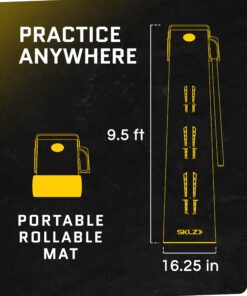 SKLZ ACCELERATOR PRO - Indoor Golf Putting Mat with Auto-Ball Return & Behind-the-Hole Ball Collector - Putter Alignment Guides at 3, 5 & 7 Feet - Rubber-Backed Mat Provides Multi-Surface Stability 25 81P3iDBlweL 2