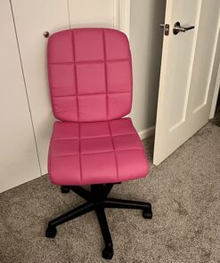 Flash Furniture Clayton Mid-Back Pink Quilted Vinyl Swivel Task Office Chair 34 81P4q1oORjL