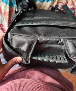 USA Gear DSLR Camera Backpack Case - 15.6 inch Laptop Compartment, Padded Custom Dividers, Tripod Holder, Rain Cover, Long-Lasting Durability and Storage Pockets - Compatible with Many DSLRs (Black) Black 56 81P5A0kN2jL