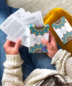 Sunny Present Stress Less Cards - 50 Mindfulness & Meditation Exercises - Helps Relieve Stress and Anxiety - The Original Deck 14 81P5FtHCY7L