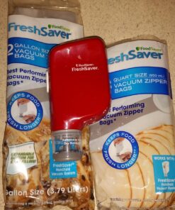 FoodSaver 1-Quart BPA-Free Multilayer Construction Vacuum Zipper Bags, 18 Count 18 Count (Pack of 1) 27 81P8aInt0ZL