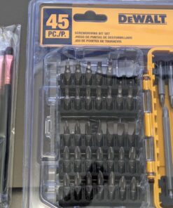 DEWALT Screwdriver Bit Set with Tough Case, 45-Piece (DW2166),Grey/Silver Screwdriving Set With Tough Case 45-Piece Screwdriving Set 46 81P9HnOPjL