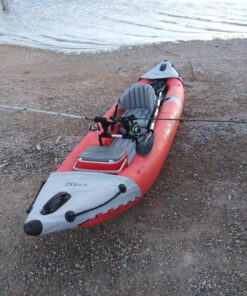 INTEX Excursion Pro Inflatable Kayak Series: Includes Deluxe 86in Aluminum Oars and High-Output Pump – SuperTough PVC – Adjustable Bucket Seat – Fishing Rod Holders – Grab Handles 2-person Kayak Set 65 81P9e5Lj5OL