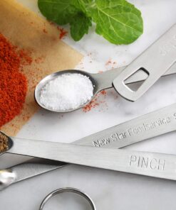 New Star Foodservice 42924 Stainless Steel Measuring Spoons Set, Mini (Mini Spoons) 5-Piece Set 25 81P9x32KOpL