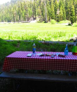 LinenTablecloth 60 x 102-Inch Rectangular Tablecloth Red & White Checker 26 81PBT0JBX L 1