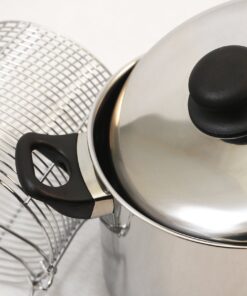 Alternative view of Excelsteel 6 Quart Stainless Steel Stove Top Deep Fryer,Silver