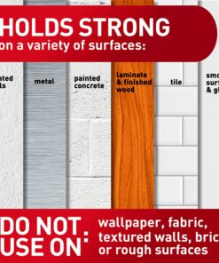 Command Damage Free Hanging Strips for Large Wall Hooks, Removable Adhesive, No Tools, 20 White Strips 23 81PEfAcQ8mL 1