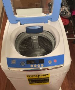 RCA RPW091 0.9 Cu Ft Top Load Portable Washing Machine Washer on Wheels, White 26 81PExkCmwdL