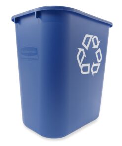 Alternative view of Rubbermaid Commercial Products Deskside Recycling Container, 7-Gallon, Medium, Blue, for Bedroom/Bathroom/Office, Fits Under Desk/Sink/Cabinmate, Pack of 12 7 Gallons