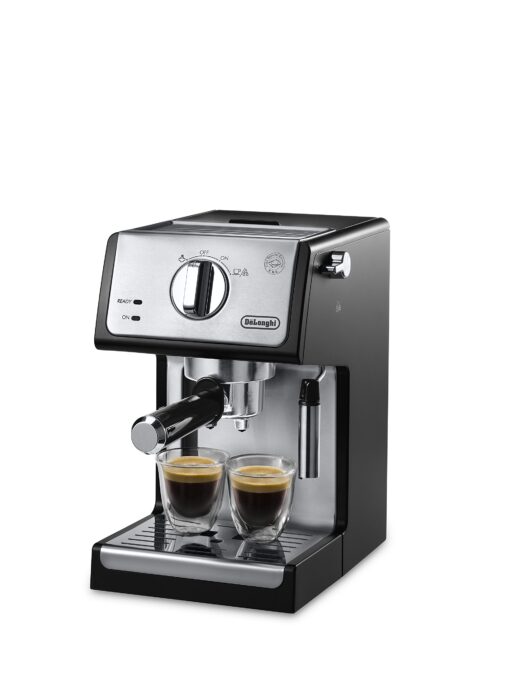 De'Longhi ECP3420 Bar Pump Espresso and Cappuccino Machine, 15", Black Black/Stainless Steel