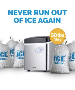 Alternative view of Newair Portable Ice Maker 50 lb. Daily, 12 Cubes in Under 7 Minutes - Compact Countertop Design - 3 Size Bullet Shaped Ice - for Kitchen/Office/RV/Bar - Stainless Steel