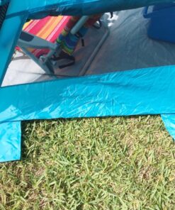 Outrav Pop Up Beach Tent - Quick and Easy Set Up, Family Size, Portable Sun and Water Shelter and Shade Canopy - for Fishing, Camping, Hiking and Outdoor Activities Blue 19 81PLdvJ1fyL
