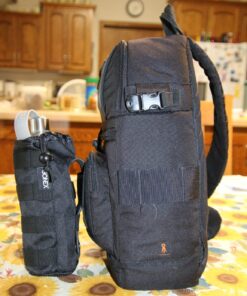 Gonex Tactical MOLLE Water Bottle Pouch, Drawstring Open Top & Mesh Bottom Travel Water Bottle Bag Hydration Carrier Black 43 81PMPj25N5L 2