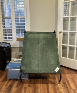 Coolaroo Gale Pacific The Original Cooling Elevated Dog Bed, Indoor and Outdoor, Large, Brunswick Green, 51.00" x 31.50" x 8.00" 51.0"L x 31.5"W x 8.0"Th 38 81PMa0WPnnL