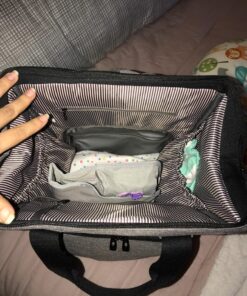 Backpack Diaper Bag Wide Open Design with Stroller Straps Changing Pad & Insulated Pockets for Both Mom & Dad 36 81PNoHaPeL 1