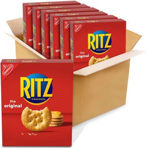 RITZ Original Crackers, 6 - 10.3 oz Boxes Flavour 10.3 Ounce (Pack of 6)