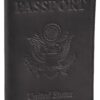 Shvigel Leather Passport Cover - Holder - for Men & Women - Passport Case (Black Vintage) Black Vintage 25 81PPfSBGWBL