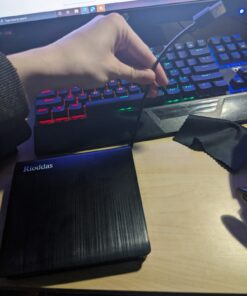 Rioddas External CD/DVD Drive for Laptop USB 3.0 CD/DVD Player Portable +/-RW Burner CD ROM Reader Rewriter Writer Disk Duplicator Compatible with Laptop Desktop PC Windows Apple Mac Pro Macbook Linux USB 3.0 USB-A 36 81PQLPpNQQL