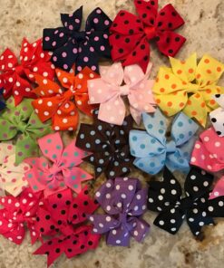 CÉLLOT 3 Inch Boutique Grosgrain Ribbon Pinwheel Hair Bows Alligator Clips For Girls Toddlers Accessories Teens Gifts In Pairs 70pcs/35color 25 81PRFWokIL