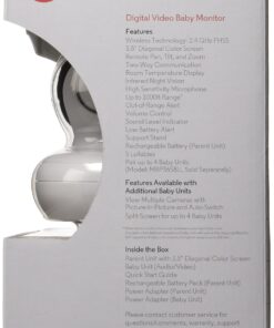 Motorola MBP36S Remote Wireless Video Baby Monitor with 3.5-Inch Color LCD Screen, Remote Camera Pan, Tilt, and Zoom 1-Camera 36 81PUWVmJ8GL