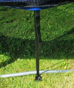 Eurmax USA 4-Pc Pack Spiral Stakes Heavy Duty Anchor Kit Ice Screw Anchor for Trampoline, Tents, tarps, Canopies,car Ports,Dog tie Out and etc Bonus Tie Down Straps 4-Pc Pack (Black) Black 32 81PUjqkGNrL