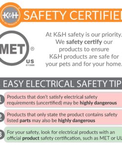 K&H Pet Products Heated Pet Bed Warmer Waterproof Pet Heating Pad for Cat Beds and Dog Beds, Tan Large 27 81PV0eARUgL 1