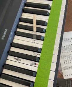 Piano and Keyboard Music Note Full Set Stickers for White and Black Keys; Transparent and Removable; Made in USA 36 81PVmCdwIhL