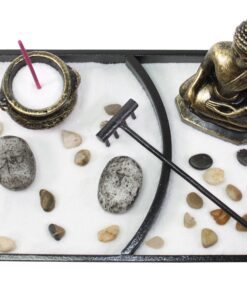 We pay your sales tax Tabletop Buddha Zen Garden Rock Sand Candle Holder Home/Office Decor Perfect Relaxing Gift Idea (Rock G16232) Rock G16232 16 81PXYCUfWqL