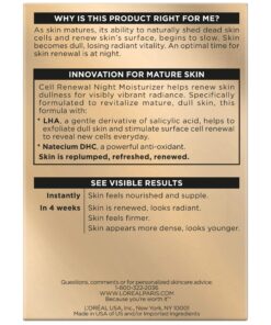 L'Oreal Paris Age Perfect Cell Renewal Night Cream, 1.7 oz - Radiant & Vibrant Skin, Salicylic Acid 1.7 Ounce (Pack of 1) 9 81PYV0mTvZL