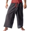 LannaPremium Thai Fisherman Pants for Men Women Yoga Pants 2 Tone - Martial Arts Pants Red Black 23 81PYtrzLmTL