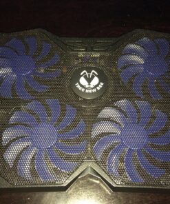 Tree New Bee High Performance Gaming Laptop Cooling Pad for 15.6-17-Inch Laptops with (4 Fans) Four 120mm Fans at 1200 RPM, Black (TNB-K0025) K25 with 4 Fans 54 81PYx4vLjrL