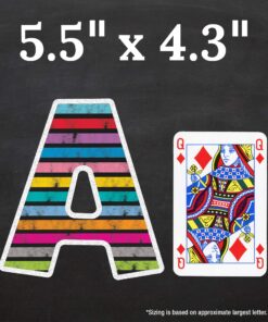 Carson Dellosa 152 Piece 4 Inch Colorful Chalkboard Bulletin Board Letters for Classroom, Uppercase Alphabet Letters, Numbers, Punctuation & Symbols, Cutout Letters for Bulletin Boards 22 81PZ7qBBONL