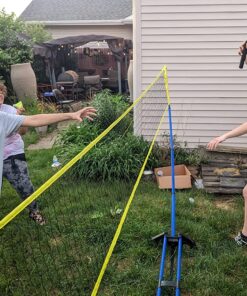EastPoint Sports Easy Setup Badminton Set - Backyard Outdoor Game for Family Fun - Includes 2 Racket & 2 Shuttlecocks 46 81PZZNZpwPL