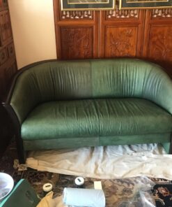 The Original Leather Recoloring Balm by Furniture Clinic - 16 Color Options - Leather Repair Kit for Furniture - Restore Couches, Car Seats, Clothing - Non-Toxic Leather Repair Cream (Pine Green) Pine Green 62 81PZov3AcSL