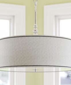 Kenroy Home Casual 3 Light Pendant ,20 Inch Height, 22 Inch Diameter with Brushed Steel Finish Modern 18 81Pa2Y8QqGL