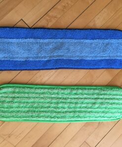 Microfiber Mop Pads 4 Pack - Reusable Washable Cloth Mop Head Replacements Best Thick Spray Wet Dust Dry Flat Velcro Attachment 18" Inch - Cleaning Refill Fits Bona, Bruce, Rubbermaid, Libman + More 1 41 81PaRFu qVL