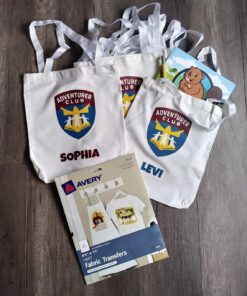 Avery Printable Heat Transfer Paper for Light Fabrics, 8.5" x 11", Inkjet Printer, 18 Iron On Transfers (8938) 8.5"x11" 18 sheets 34 81PbCvjuxVL