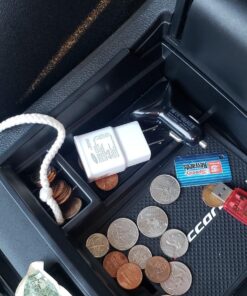 Vesul Center Console Armrest Storage Box Compatible with Honda Accord Sedan 2013 2014 2015 2016 2017 ABS Tray Insert Organizer Glove Pallet Black 2013-2017 Accord 57 81PbXqBVQ0L