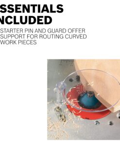 BOSCH RA1181 Benchtop Router Table 27 in. x 18 in. Aluminum Top with 2-1/2 in. Vacuum Hose Port 58 81Pbeb AK0L