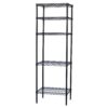 Shelving Inc. Black Wire Shelving with 5 Tier Shelves - 8" d x 36" w x 64" h, Weight Capacity 300lbs Per Shelf 7 81PbepCNRBL
