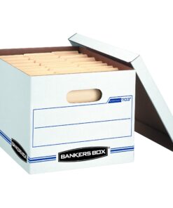 Bankers Box STOR/FILE Storage Boxes, Standard Set-Up, Lift-Off Lid, Letter/Legal, 6 Pack (57036-04) 27 81PbuPIzoRL