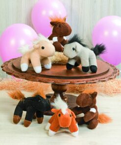 Fun Express Plush Realistic Horses (1 Dozen) Party Favors, Carnival Prizes, Toys, Plush Farm & Woodland, Stuffed Horses 21 81PdH7MrT1L 1