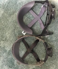 MSA 10153385 Fas-Trac III Replacement Suspension - 4-Point Attachment, Size: Standard, Skullgard/Comfo-Cap Helmet Accessory, Cap/Hat-Style Hard Hat Suspension, Adjustable, Replaceable & Durable Gear,Black 21 81PeeSke7IL