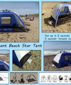 Genji Sports Instant Beach Star Tent, Blue 17 81Pf uQcXzL
