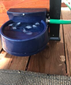 Coastal Pet Bergan Auto-Wata - Outdoor Dog & Cat Water Dispenser - Automatic Water Bowl for Pets - Made from Durable, BPA-Free Plastic - Self-Watering Cat & Dog Bowl - Navy, 48 Ounces 24 81PfXNHT3TL