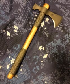 CRKT Woods Chogan Tomahawk Axe: RMJ T-Hawk Lightweight Outdoor Camping Axe with Hammerhead, Forged Carbon Steel Blade, and Hickory Wooden Handle 2730 50 81PhCRFZ5TL