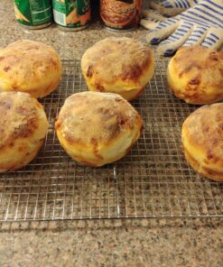 USA Pan Mini Round Cake and Cinnamon Roll Pan, 6 Well, Nonstick & Quick Release Coating, Made in the USA from Aluminized Steel, 15-3/4 by 11 Mini Cake & Cinnamon Roll Pan 45 81PivG7AX4L 1