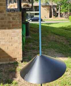 Predator Guard Squirrel Baffle - Protects Hanging Bird Feeders and Poles - Raccoon and Squirrel Proof Your Bird Feeders and Bird Houses - Anti-Rust Galvanized Steel - 17 inch 31 81PjJYogs9L