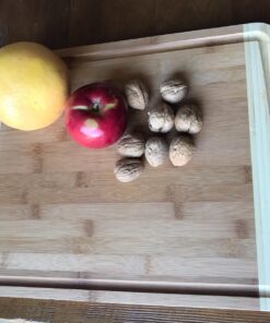 Bamboo Cutting Board - Wood Chopping Board with Juice Groove, Charcuterie Board, Serving Platter Cheese Board, Bread Board, Turkey Meat Cutting Board for Kitchen 51 81PjZageXNL