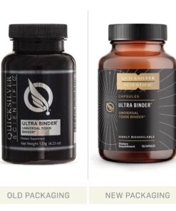 Quicksilver Scientific Ultra Binder Powder - Multi Toxin Binder with Bentonite Clay Powder, Zeolite Detox & Charcoal - Supplement for Gut Support & The Body's Toxin Removal Process (120g) 8 81PlSylVj5L